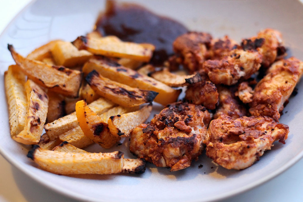 Healthified Chickfila Chicken Nuggets and Rutabaga _Fries_ 2